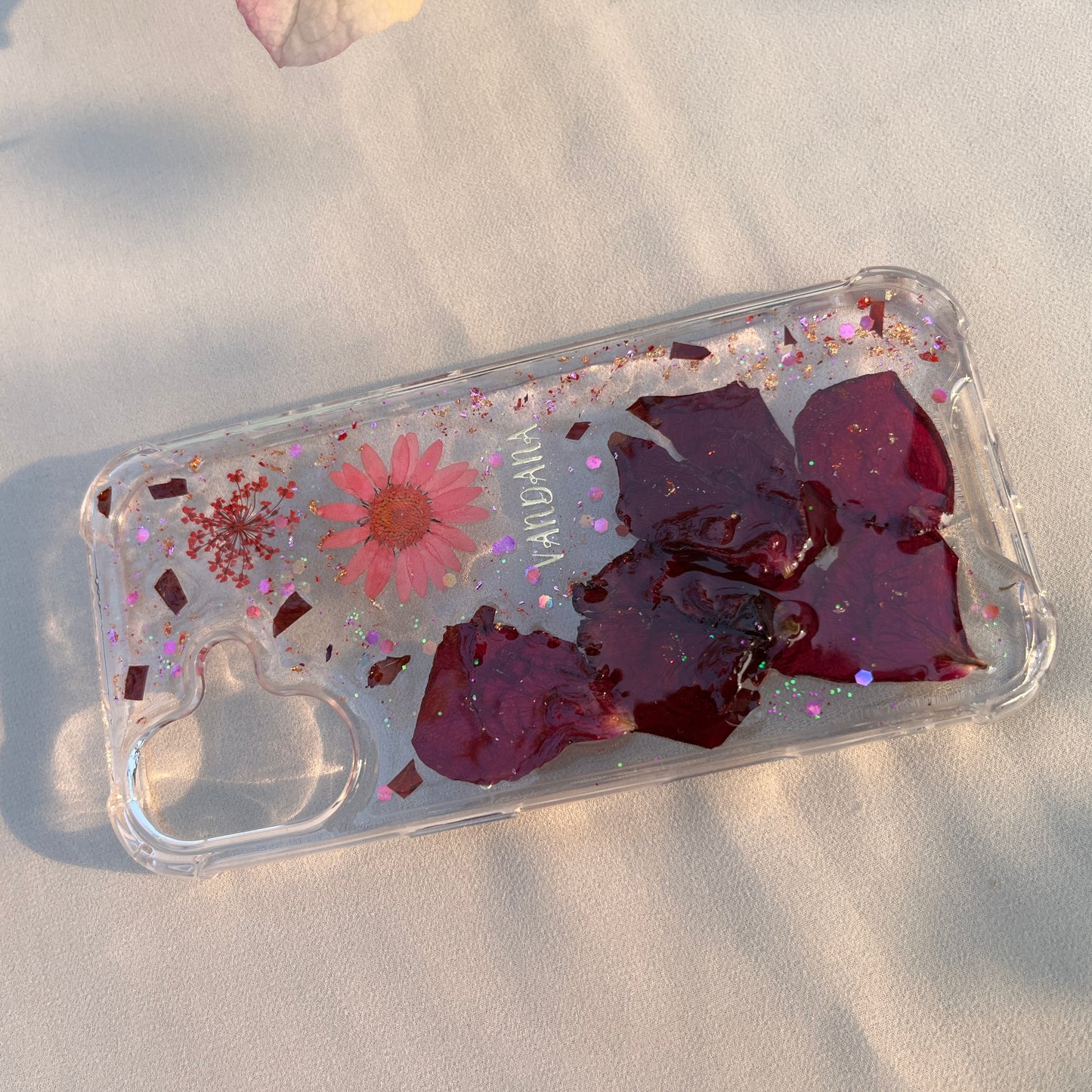 Name phone back cover