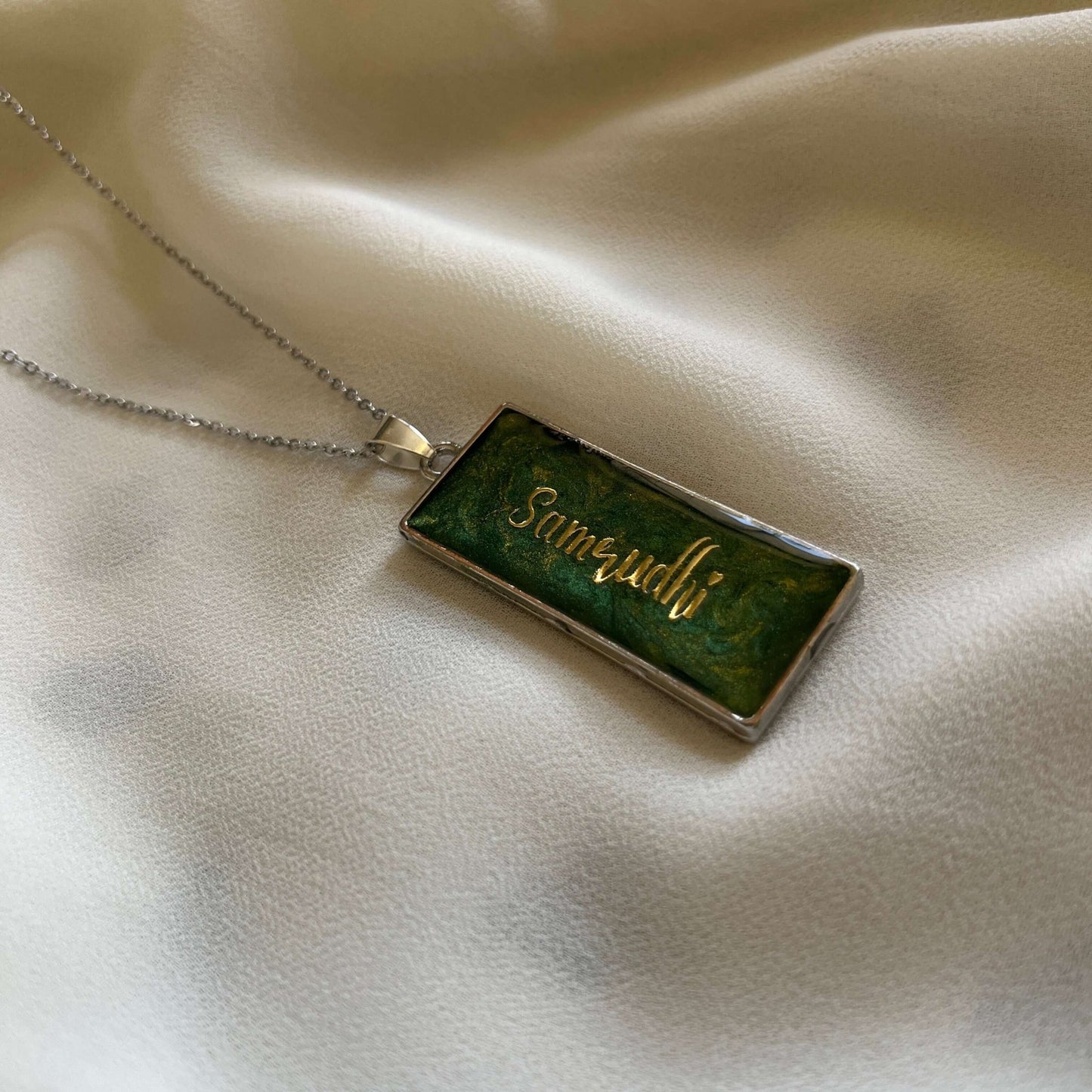 Your Name, Your Story – Custom Resin Name Pendant | Personalised Jewellery Gift with Anti-Tarnish Finish