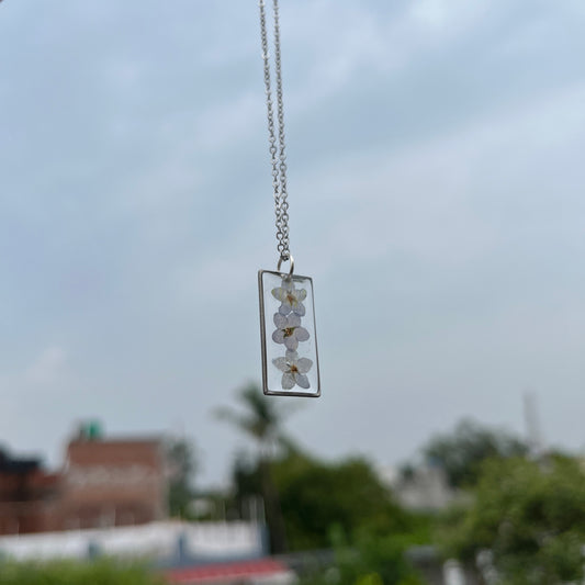 Forget Me Not Minimalist Anti-Tarnish Pendant- Customizable Gift for Her