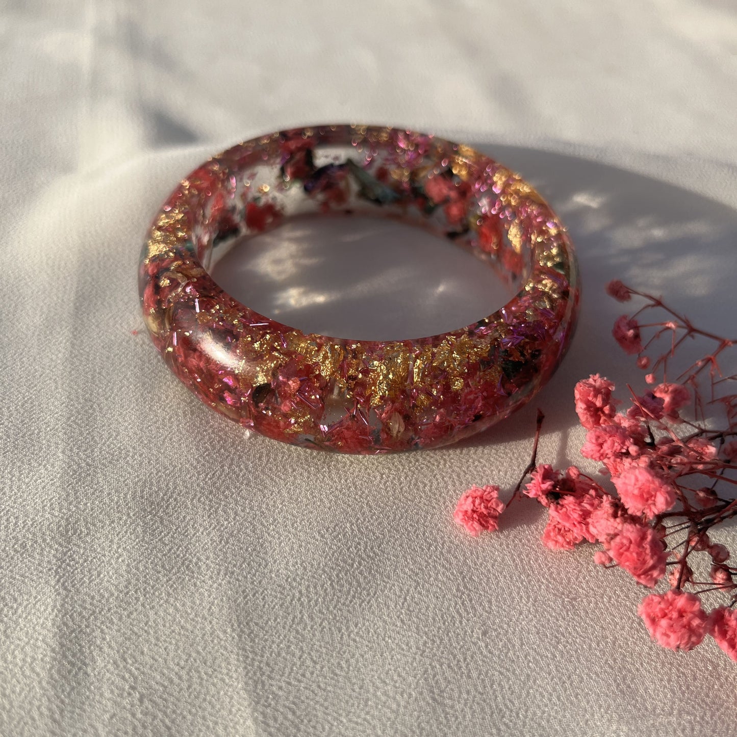 Thick kada pink flower