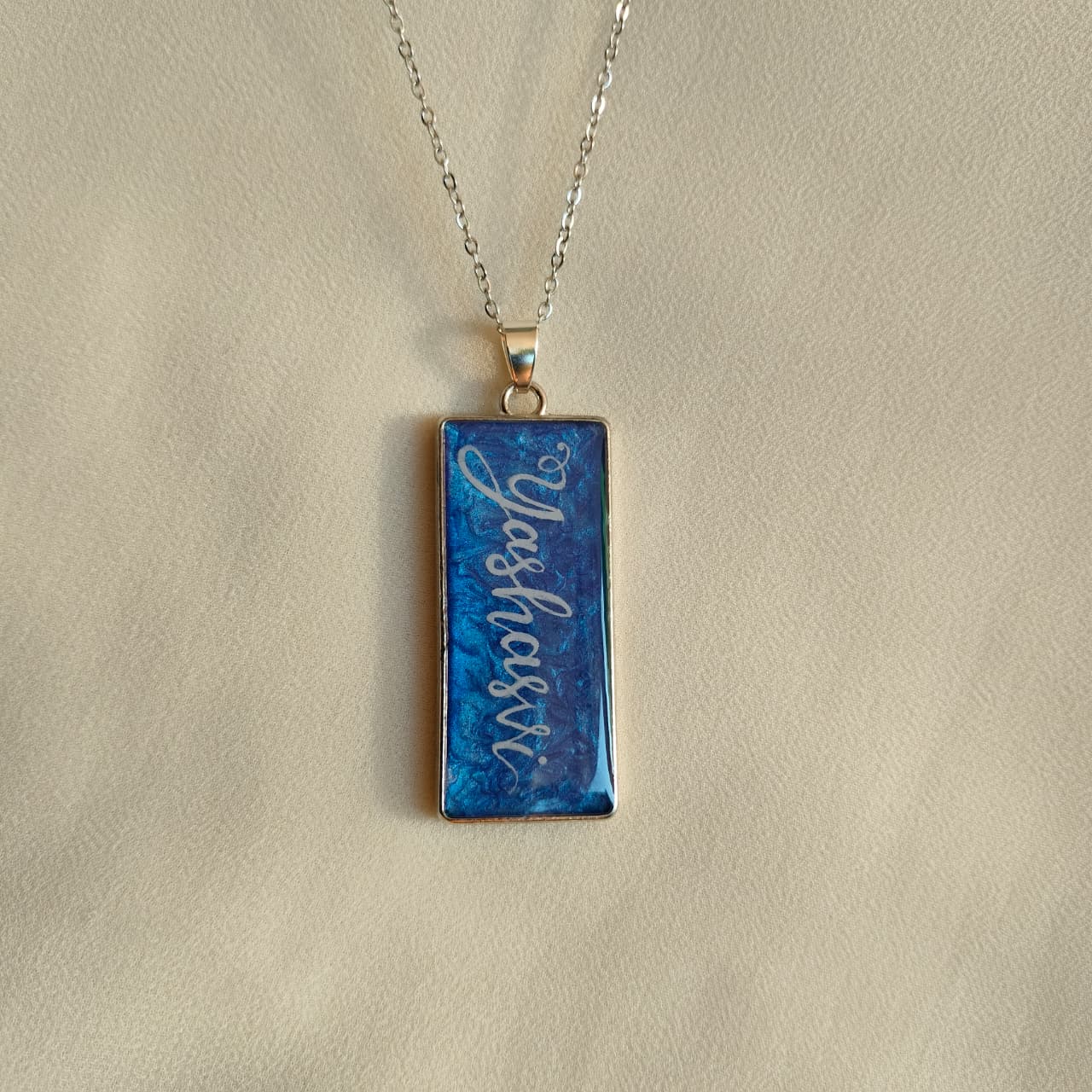 Your Name, Your Story – Custom Resin Name Pendant | Personalised Jewellery Gift with Anti-Tarnish Finish