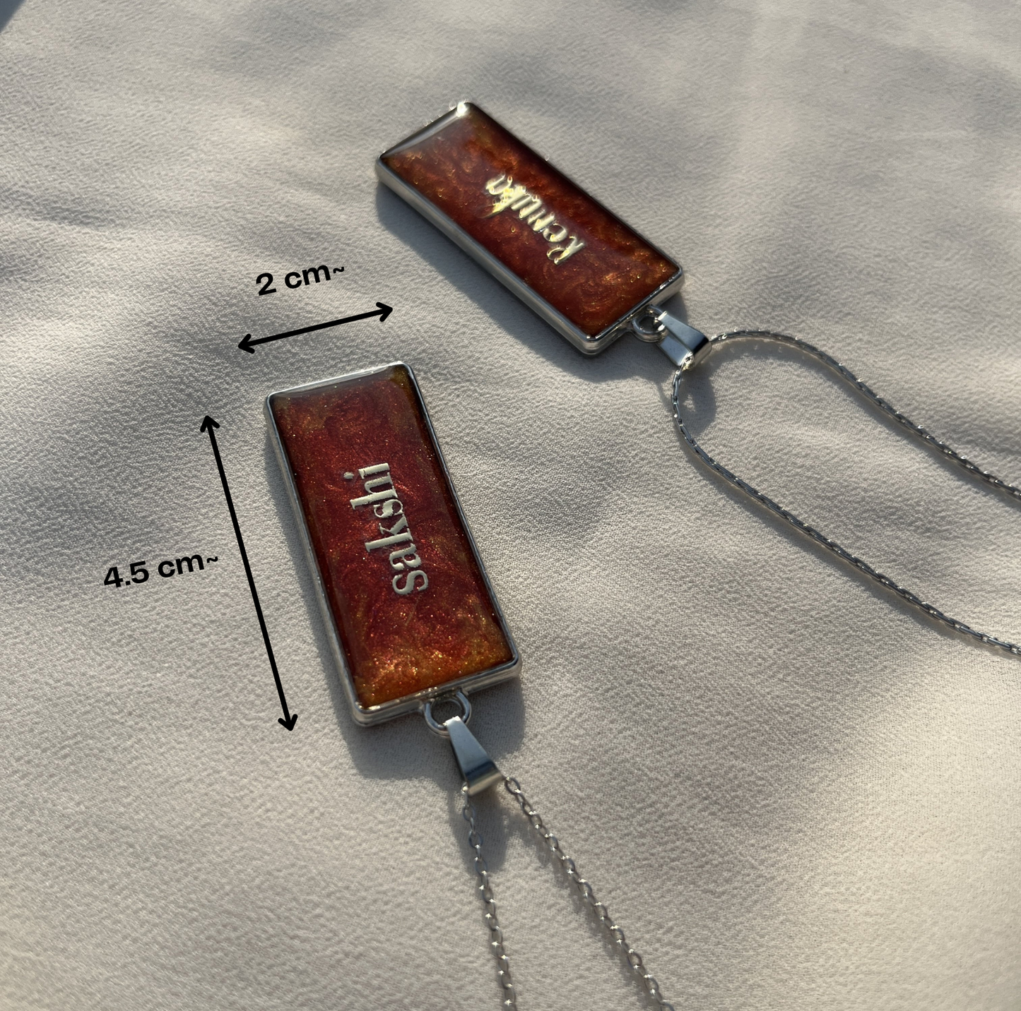 Your Name, Your Story – Custom Resin Name Pendant | Personalised Jewellery Gift with Anti-Tarnish Finish